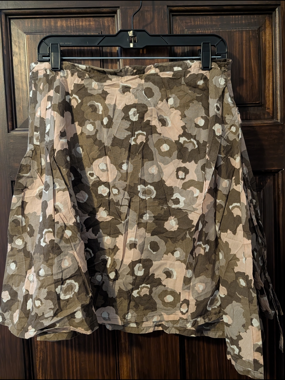 Patagonia Floral A-Line Skirt in Brown, tan And Off-white